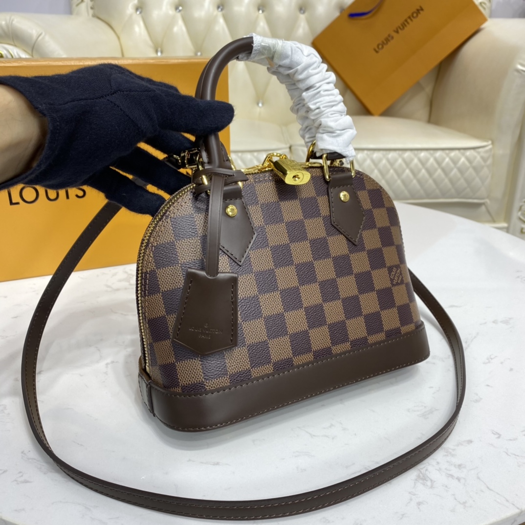 Louis Vuitton ALMA BB Damier Ebene Handbag N41211